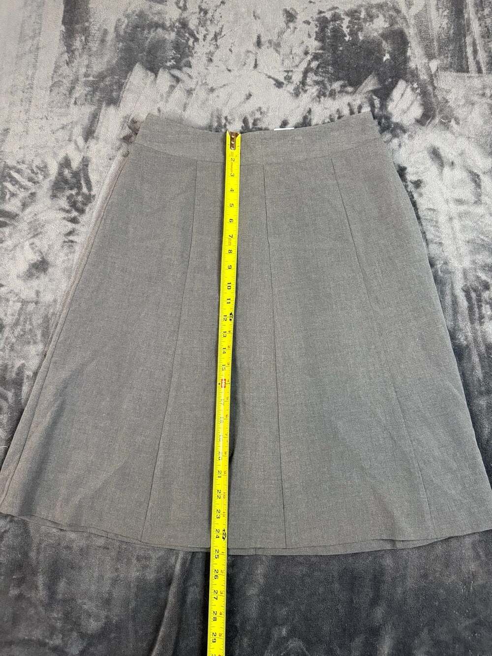 Women’s Covington Skirt Size 6 Gray Stretch Lined Midi Career A-Line#106